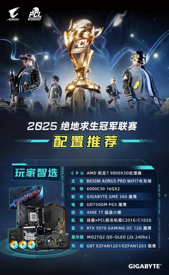 新葡萄娱乐官网技嘉AORUS电竞主机联名PCL：助力畅快吃鸡体验(图4)